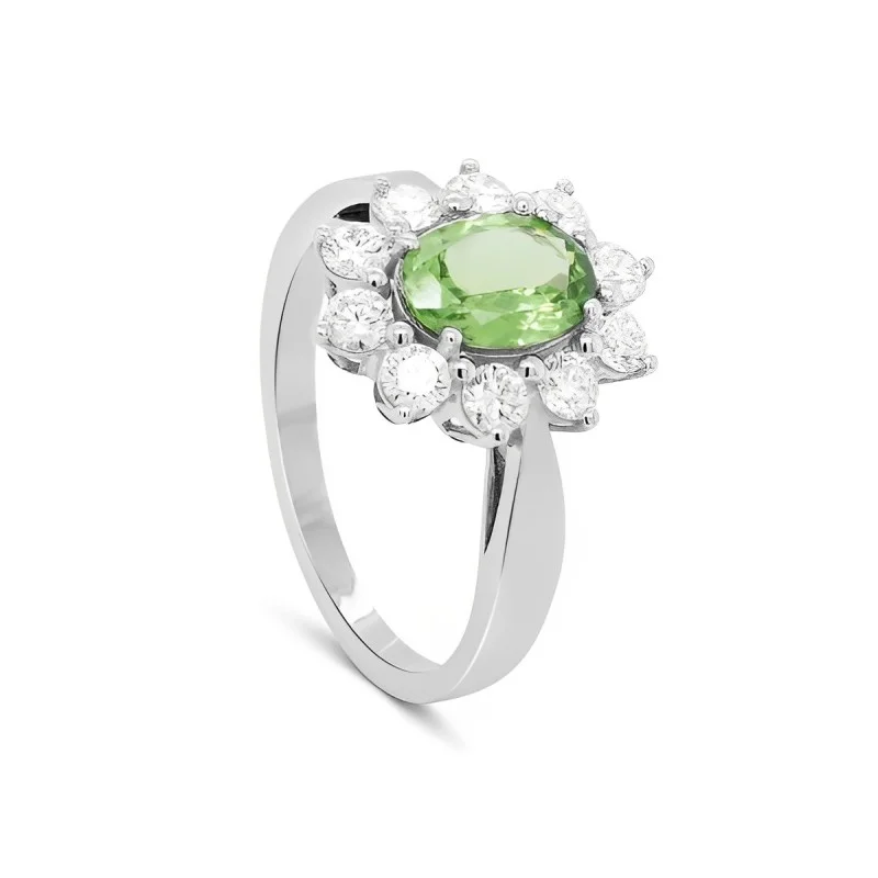 Bague Tsavorite diamants Tsarina