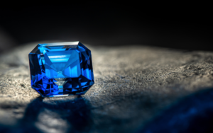 Photo saphir bleu
